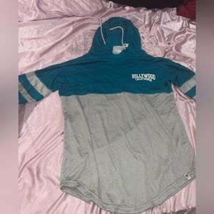 Blue and gray California Hollywood sweater